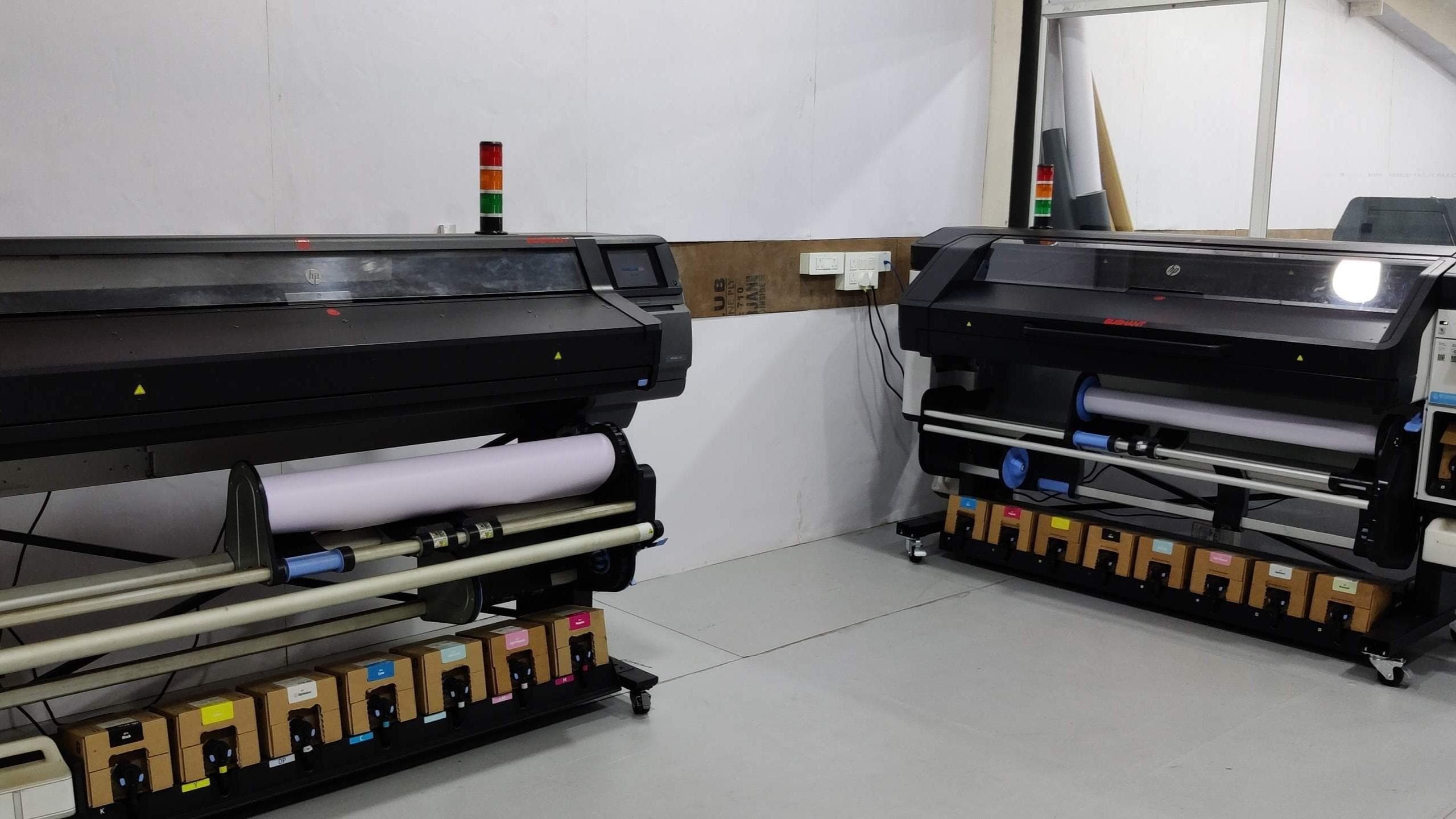 Latex digital printer in production