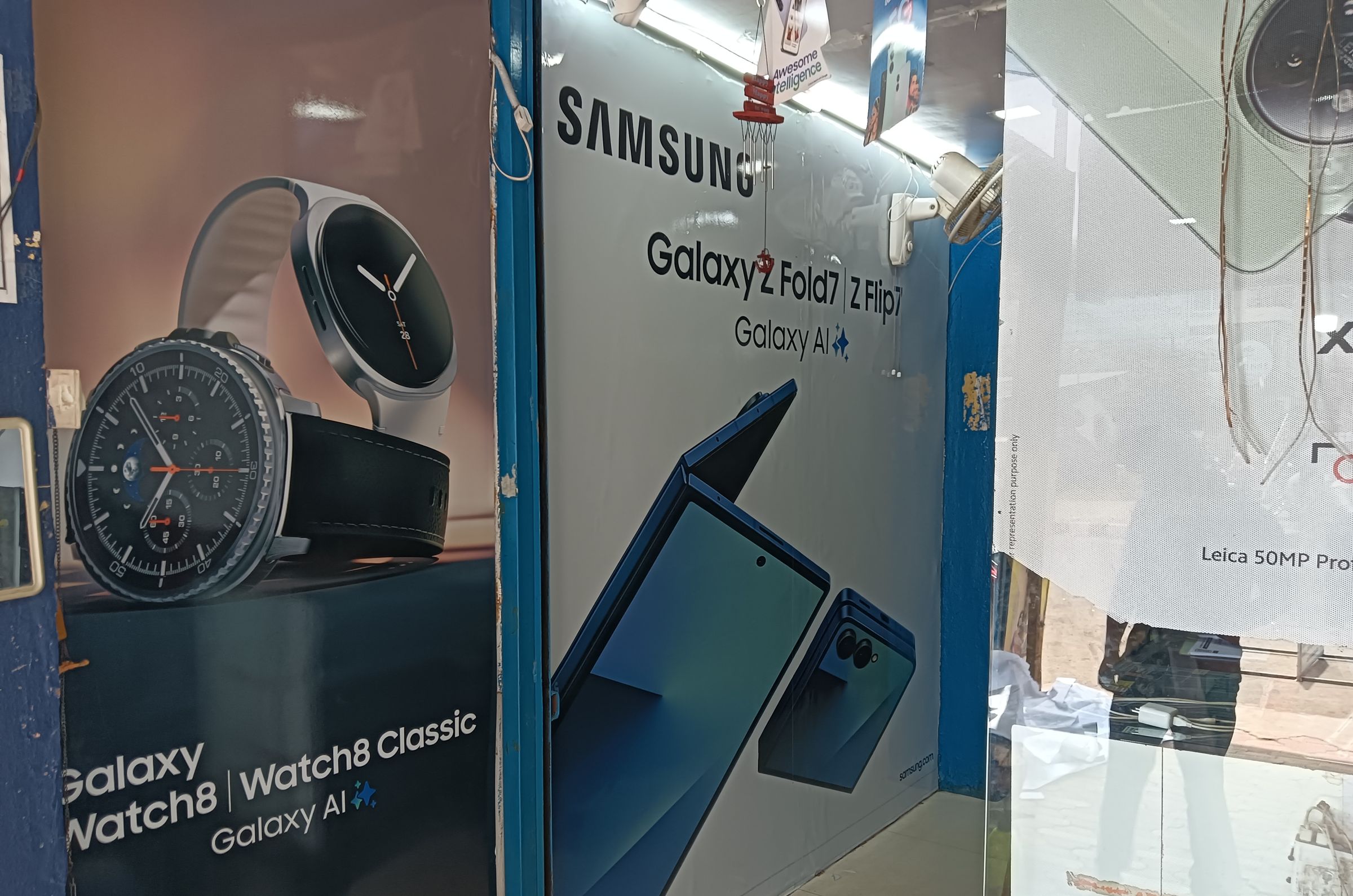 Window graphics for a smartwatch and folding phone launch